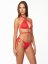 Ultimate Diva Bikiny Set - Barva: Fire red, Horní díl: L, Spodní díl: S, Tkanina: MATT